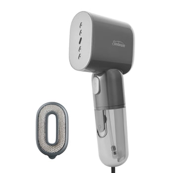 Sunbeam MiniPower 1000W Portable Garment Steamer, Nonstick Plate, 125mL Tank, Charcoal Gray