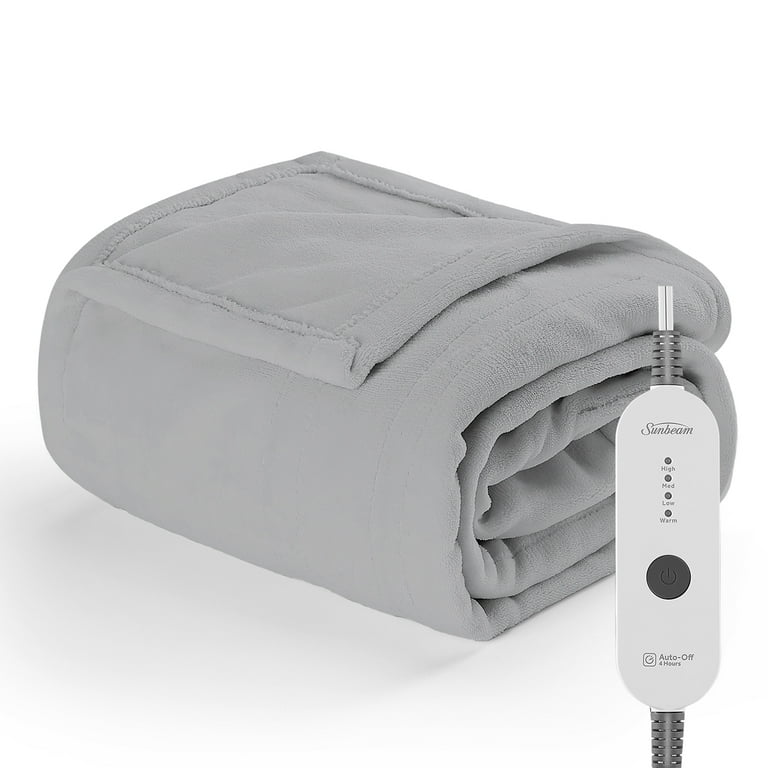 Sunbeam Nordic Premium Electric Heated Throw Blanket with Heat
