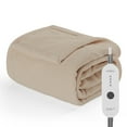thumbnail image 1 of Sunbeam Nordic Premium Electric Heated Throw Blanket with 4 Heat Settings Controller, 4-Hour Auto Shut-Off, Overheat Protection UL Certified (50" x 60") (Mushroom Beige), 1 of 4