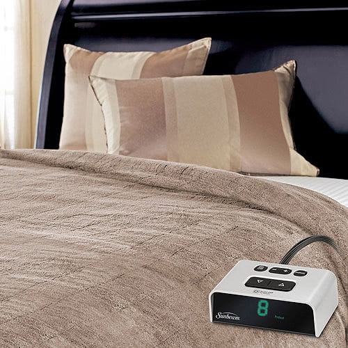 Sunbeam Plush Electric Heated Blanket 1 Each Walmart