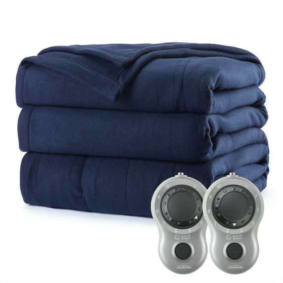 Sunbeam Poseidon Fleece Heated Blanket Q