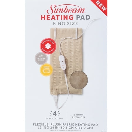 Sunbeam Premium Sunbeam Heating Pad with Compact Storage King Size Beige