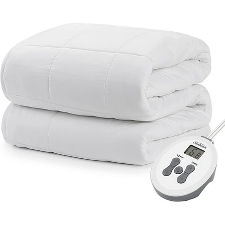Sunbeam Premium Quilted Electric Heated Warming Mattress Pad (King)