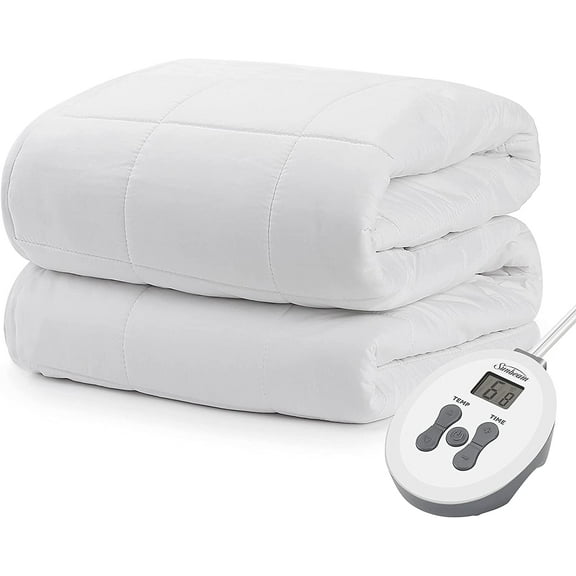 Sunbeam Premium Quilted Electric Heated Warming Mattress Pad (King)