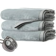 thumbnail image 1 of Sunbeam Premium Soft Electric Heated Queen Blanket in Brushed Nickel, 1 of 3