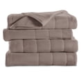 thumbnail image 1 of Sunbeam Quilted Fleece Electric Heated Warming Blanket King Mushroom, 1 of 4