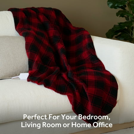Sunbeam Red Plaid Oversized ThrowROW