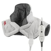 Sunbeam Renue Heat Therapy Neck and Shoulder Pain Relief Wrap Heating Pad, Grey