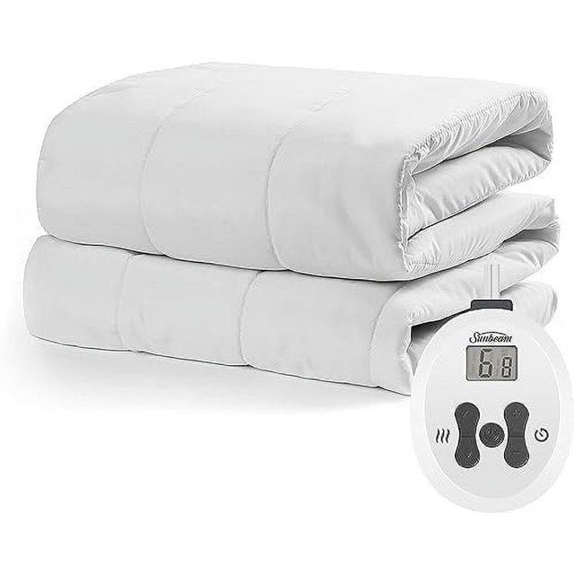 Sunbeam Restful Quilted Heated Mattress Pad Twin 12 Heat Settings