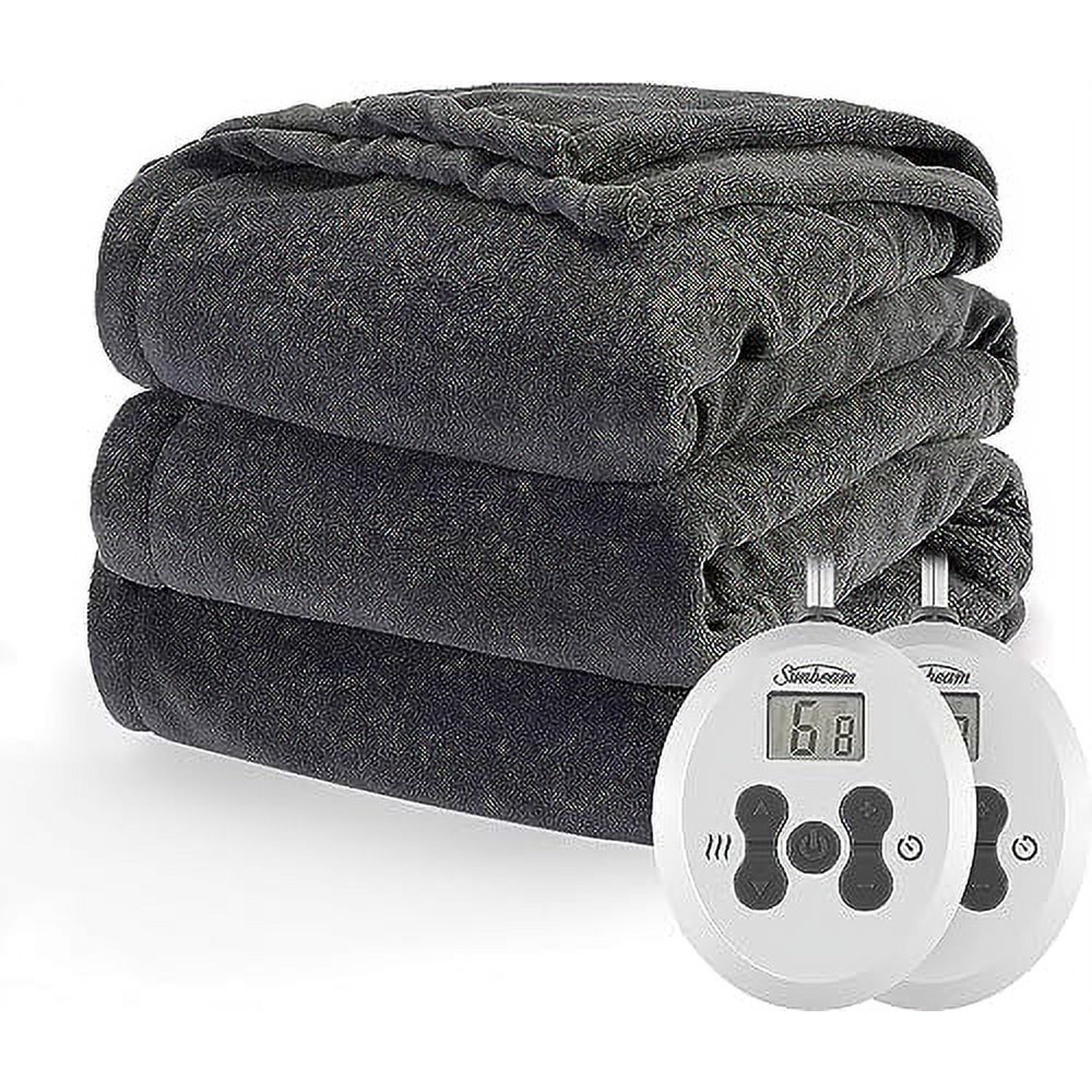 Sunbeam Royal Luxe Night Fog Heated Blanket 12-Heat Settings King - Walmart .com