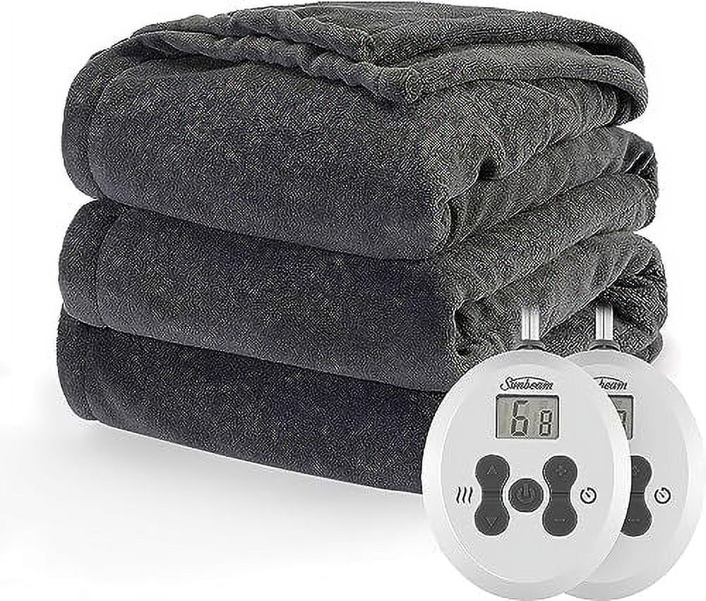 Sunbeam Royal Luxe Night Fog Heated Blanket 12Heat Settings Twin