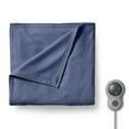 thumbnail image 1 of Sunbeam Royal Ultra Admiral Blue Heated Blanket 10 Heat Settings, Full, 1 of 4