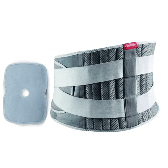 Sunbeam SelectRelief Extended Therapy Heating Pad Back Relief Bundle | Heated Back Brace with Extra Gel Pack