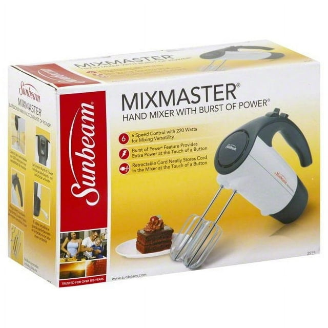 Sunbeam, Sunbeam Mix Master Hand Mixer with Burst of Power, 1 mixer