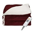 Sunbeam TST8WSR31025A00 Sherpa RoyalMink Electric Heated Throw