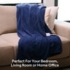 Sunbeam Throw  Microplush, 4 Heat Settings, 4-Hour Auto Shut-Off, Electric Heated Blanket, 50” x 60”