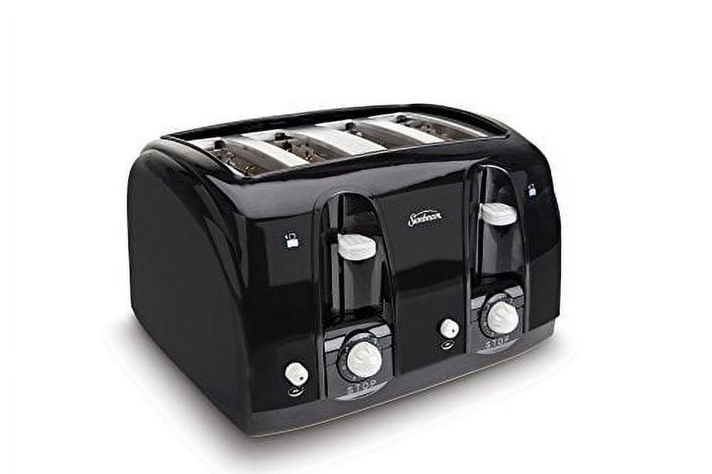 Sunbeam Wide Slot 4Slice Toaster, Black (003911100000)