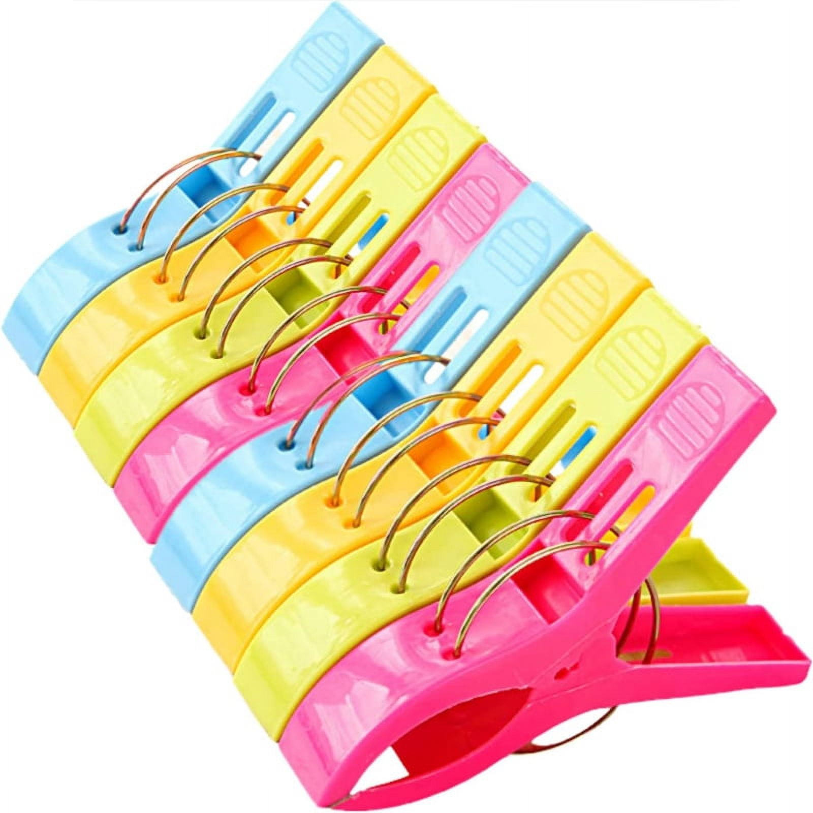 Sunbed Beach Towel Clips X8 Large Clamps Peg