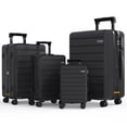 thumbnail image 1 of Sunbee 28" Unisex 4 Piece Hardside Expandable Luggage Set, Black, 1 of 8