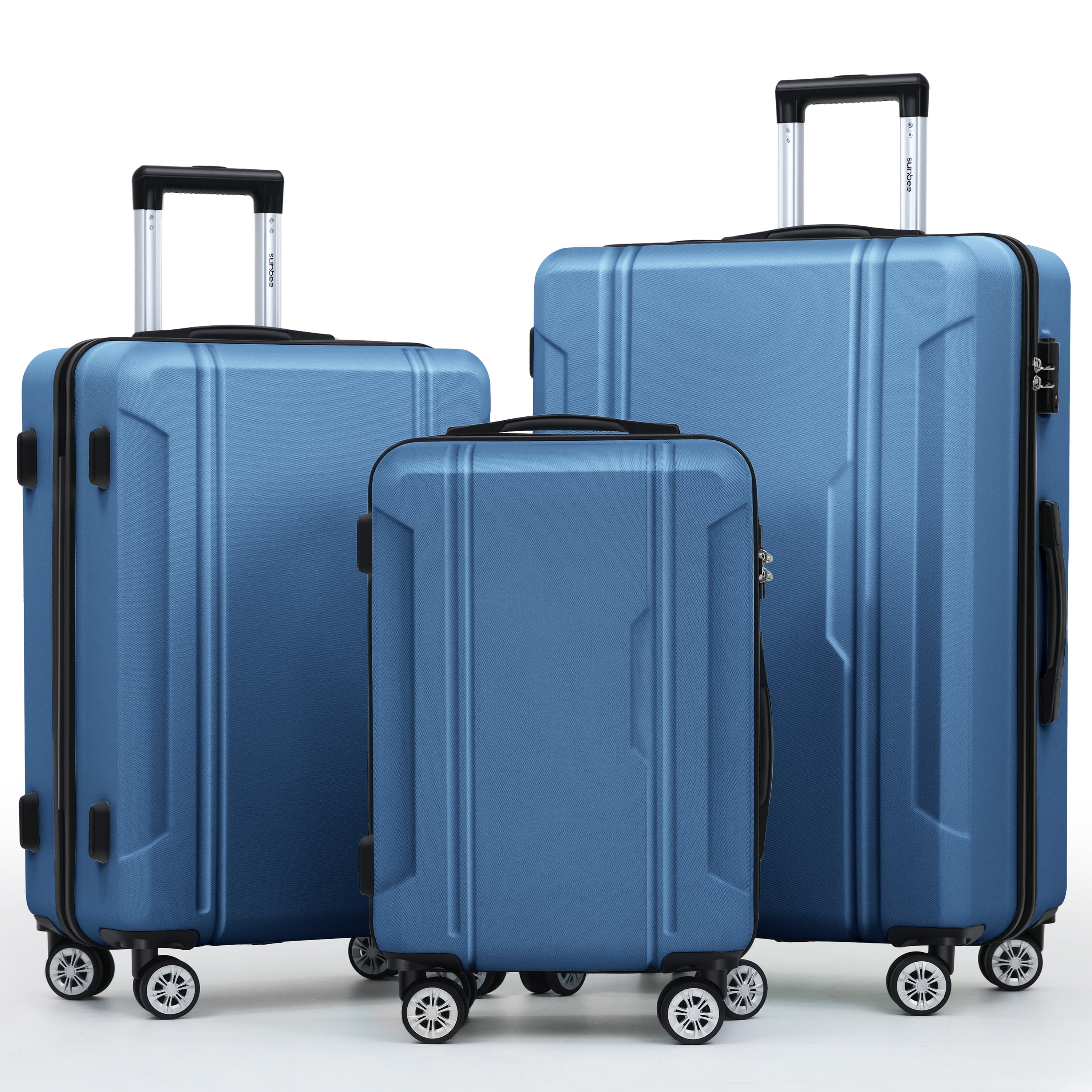 Sunbee Hardshell 3-Piece Luggage Set with TSA Lock and Sunbee Hardshell 3-Piece Luggage Set with TSA Lock and