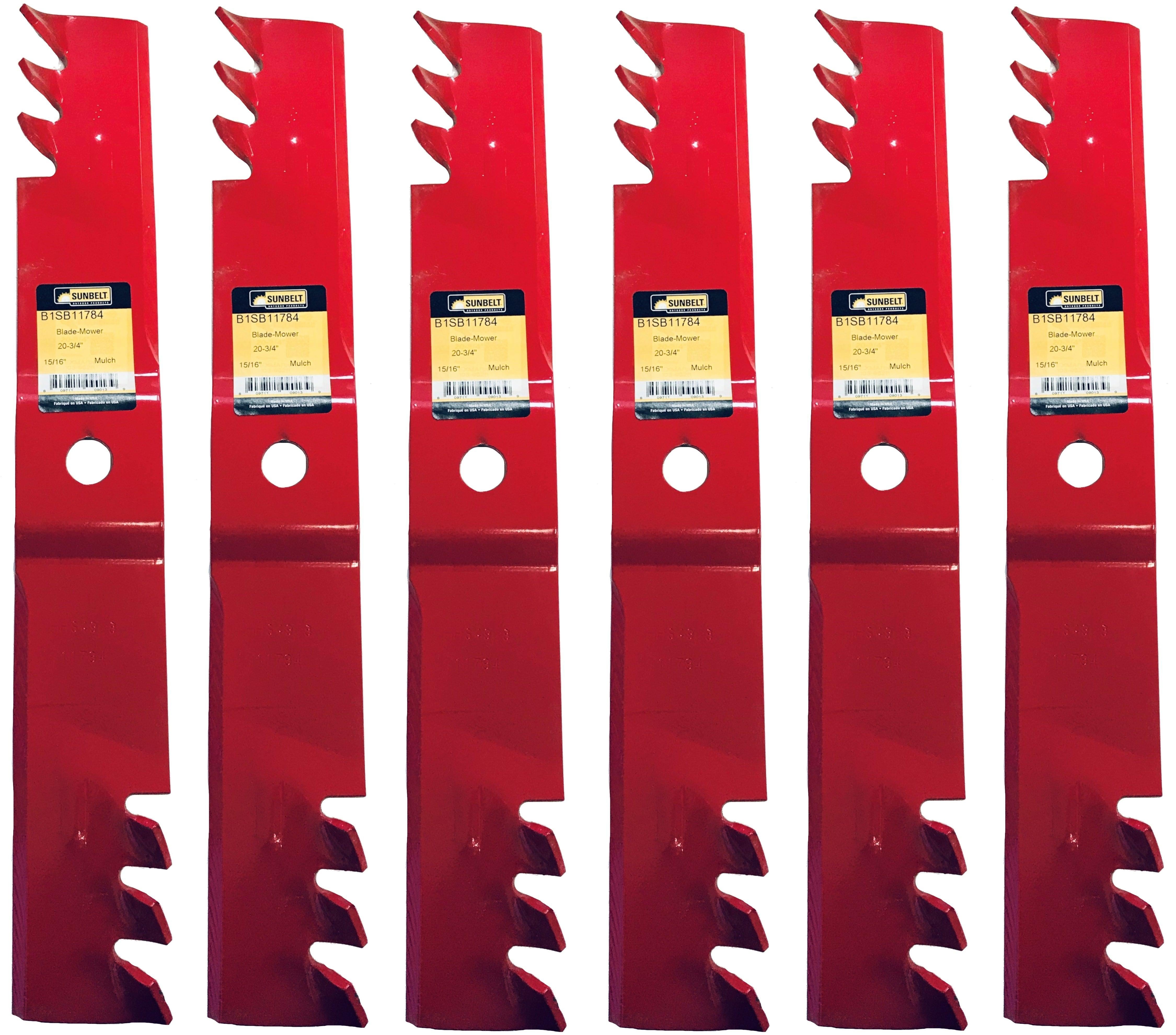 Sunbelt 203/4", 15/16", Mulch Blade (Set of 6) B1SB11784,6