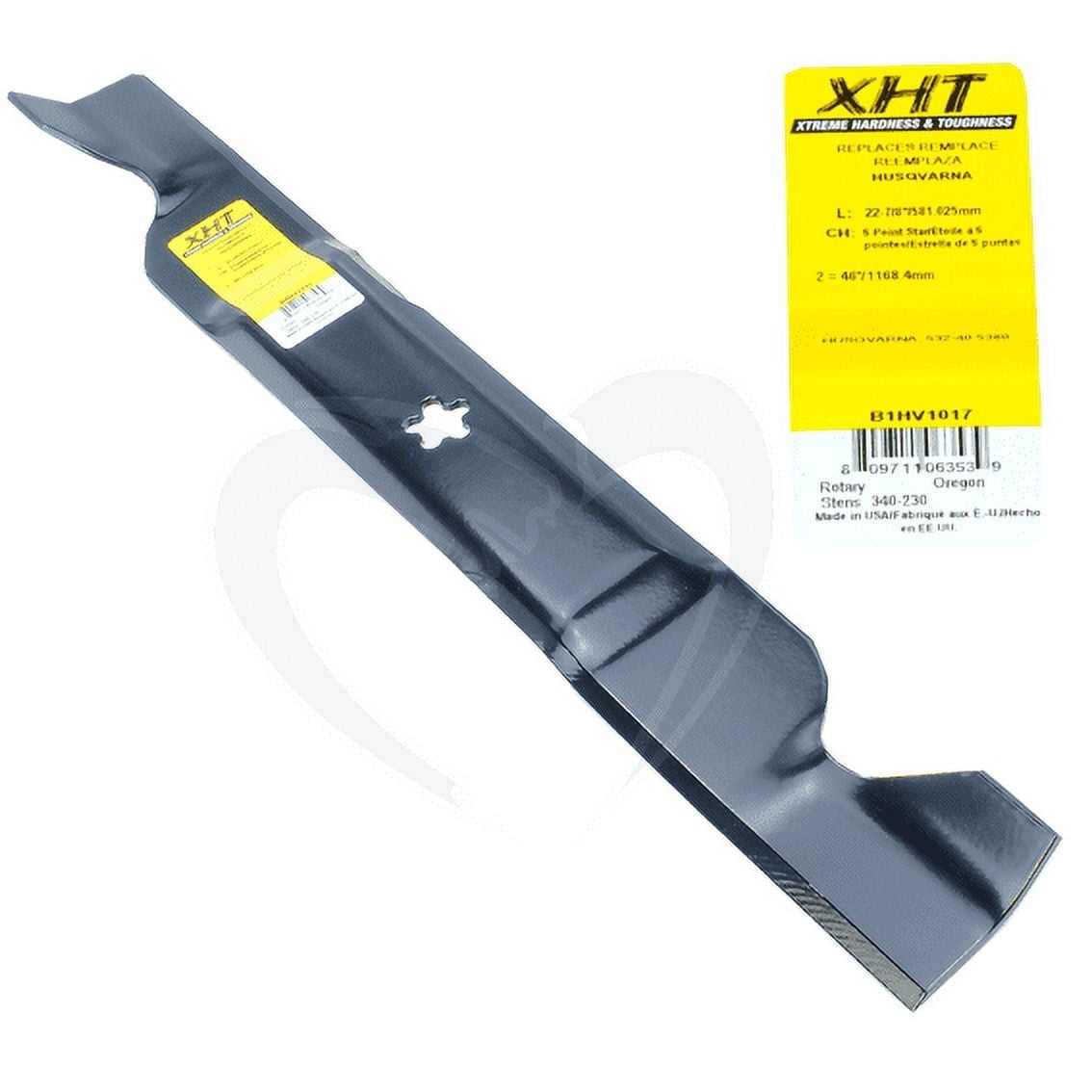 Sunbelt B1HV1017 22-7/8-in. XHT Lawn Mower Blade for 46-in. Decks
