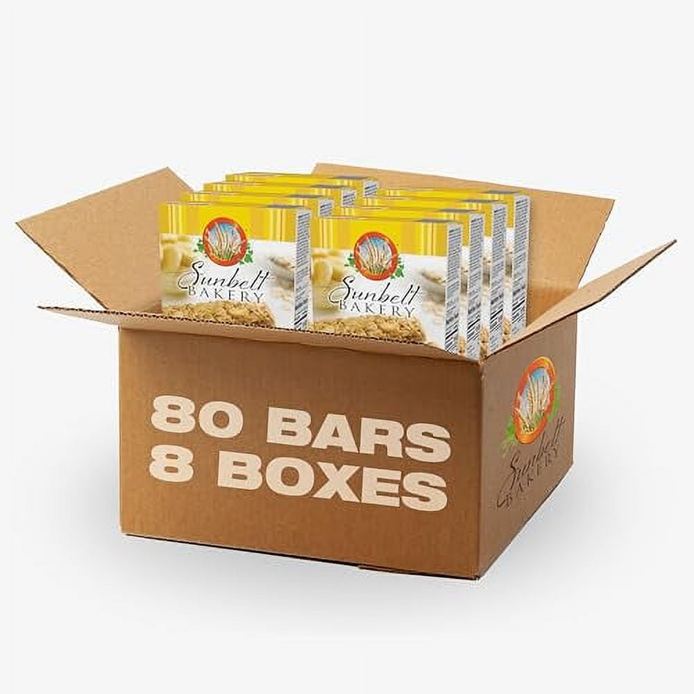 Sunbelt Bakery Banana Oat Chewy Granola Bars, 80-0.9 OZ Bars (8 Boxes)