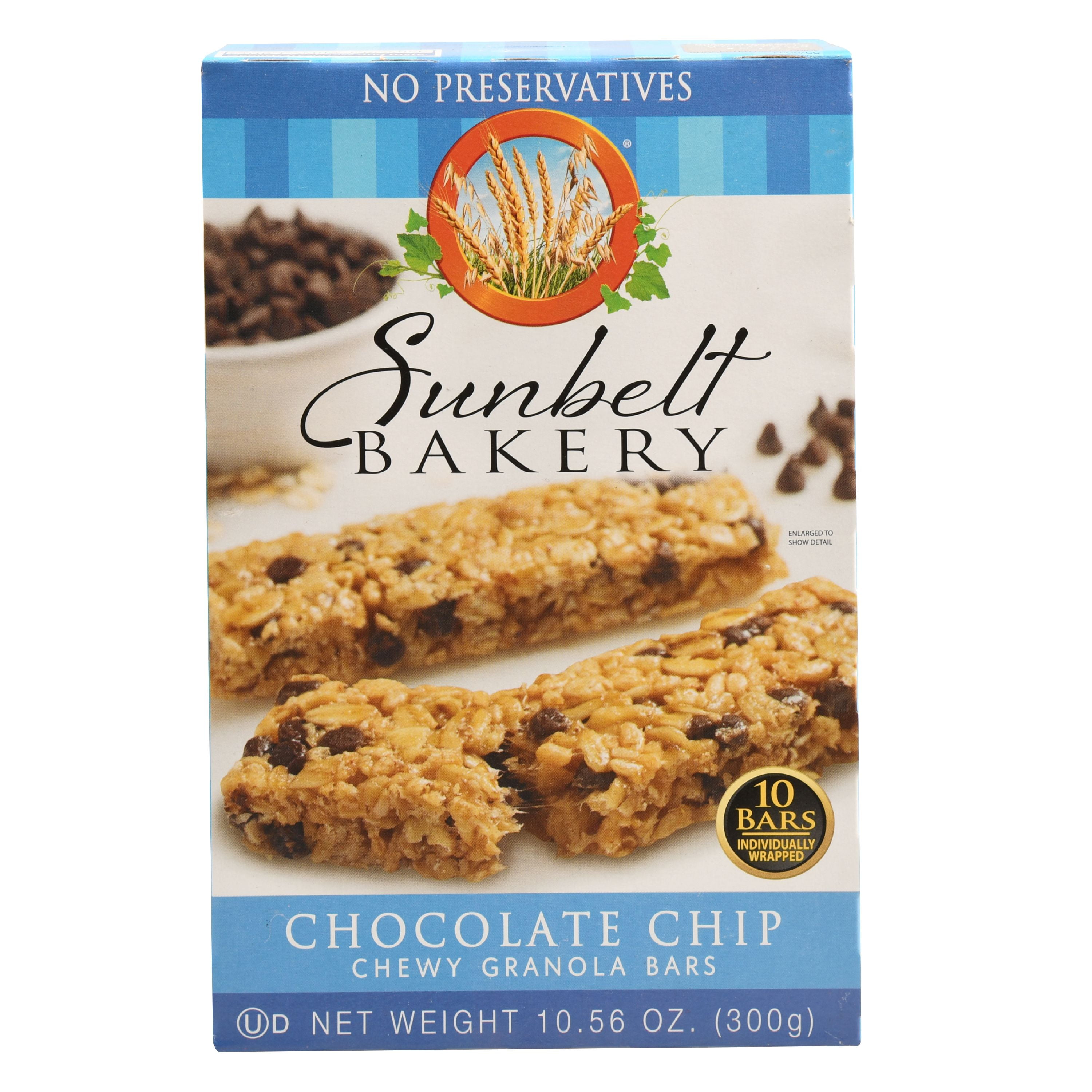 Sunbelt Bakery Family Pack Chocolate Chip Chewy Granola Bars, 10 Count