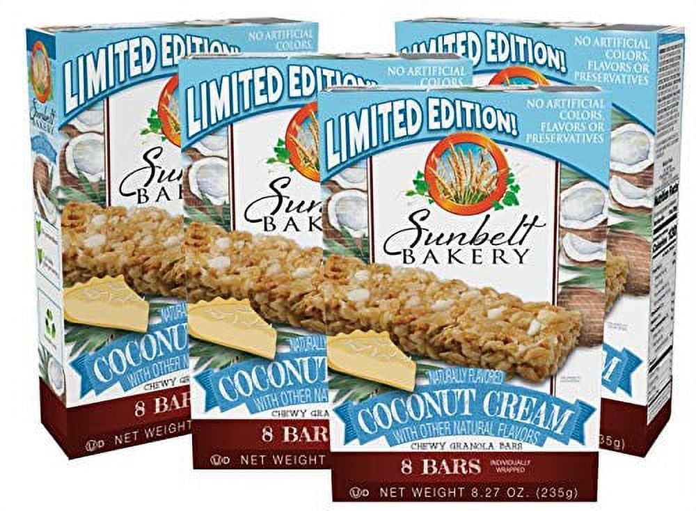 Shop Sunbelt Bakery Coconut Cream Chewy Granola Bars, Coconut, 8 Bars (Pack of 4) Great Prices