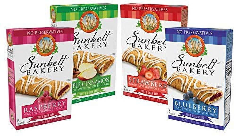 Sunbelt Bakery Fruit & Grain Cereal Bars, 4 Flavor Variety Pack, No Preservatives (32 Bars), 8 Count (Pack of 4)
