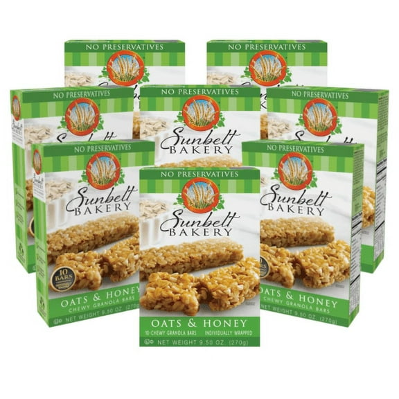 Sunbelt Bakery Oats & Honey Chewy Granola Bars, 1.0 oz Bars, 80 Count