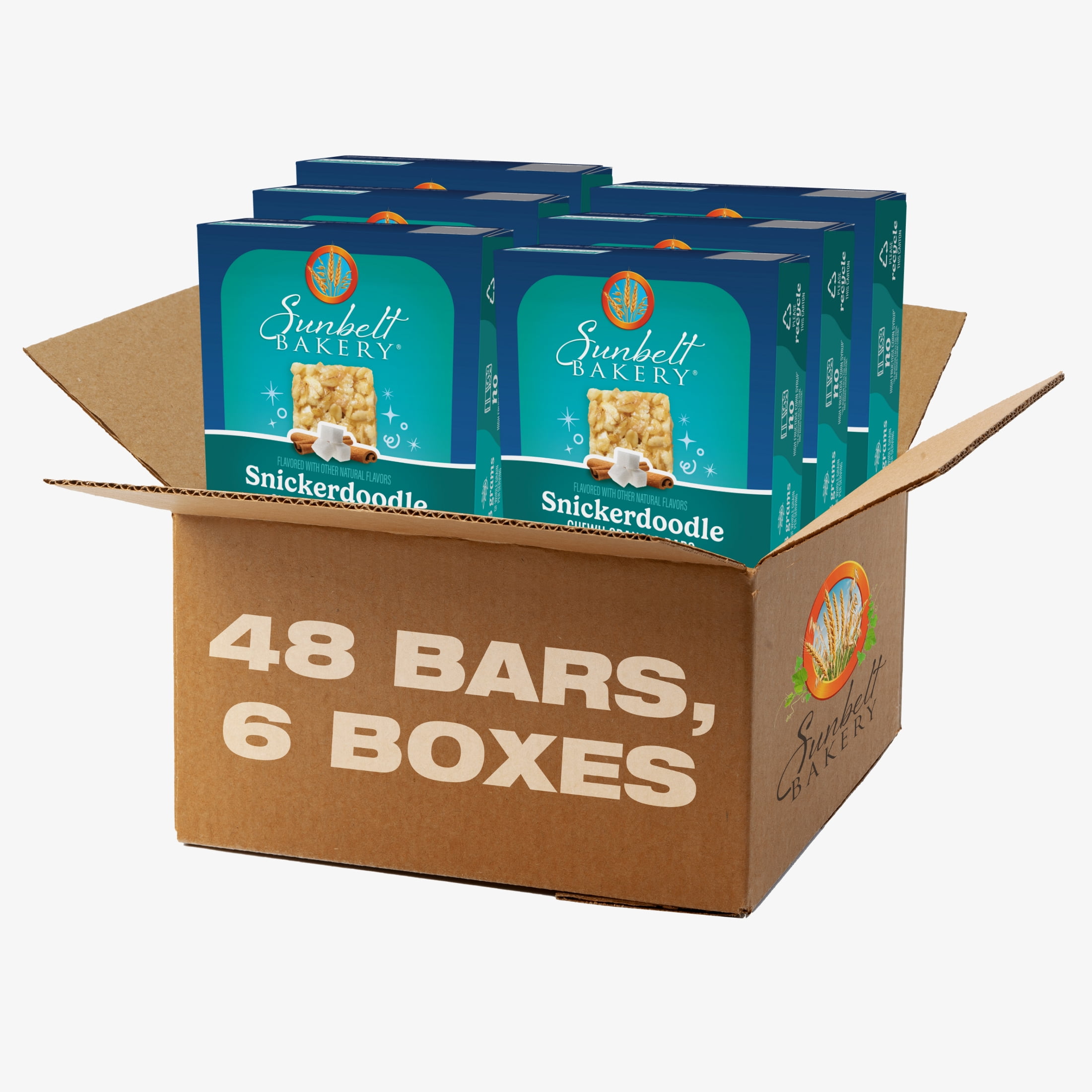 Sunbelt Bakery Snickerdoodle Chewy Granola Bars, 48 bars (6 Boxes), 49.62 oz
