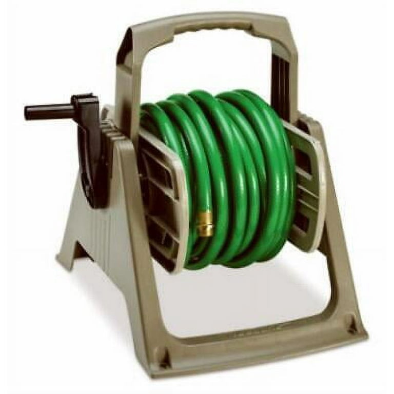 Suncast Hose Handler Taupe Retractable Wall Mounted Hose Reel 100 ft.