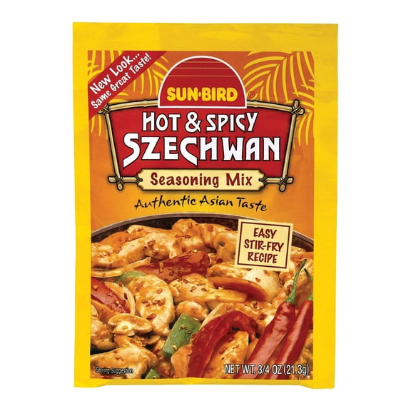 Sunbird Sichuan Hot & Spicy Seasoning Mix 0.75 oz (Pack of 24)