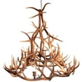 thumbnail image 1 of Sunbleached Elk Antler Chandelier-Handcrafted Elegance, 1 of 1