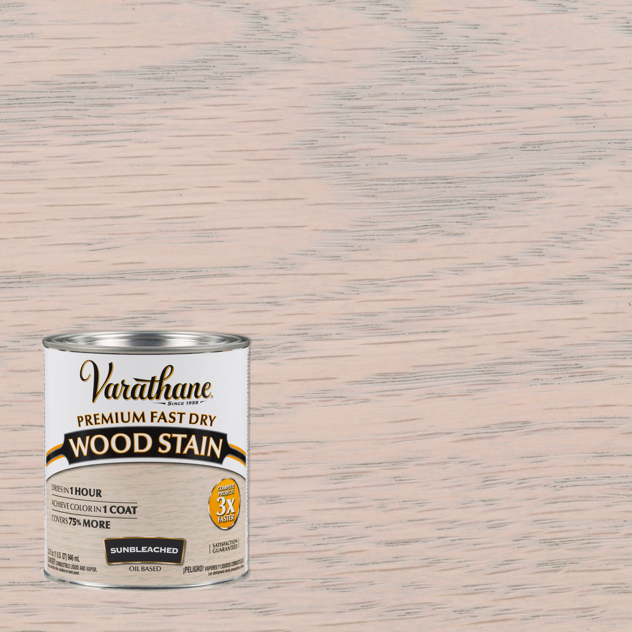 Sunbleached, Varathane Premium Fast Dry Wood Stain-262011, Quart, 2 Pack