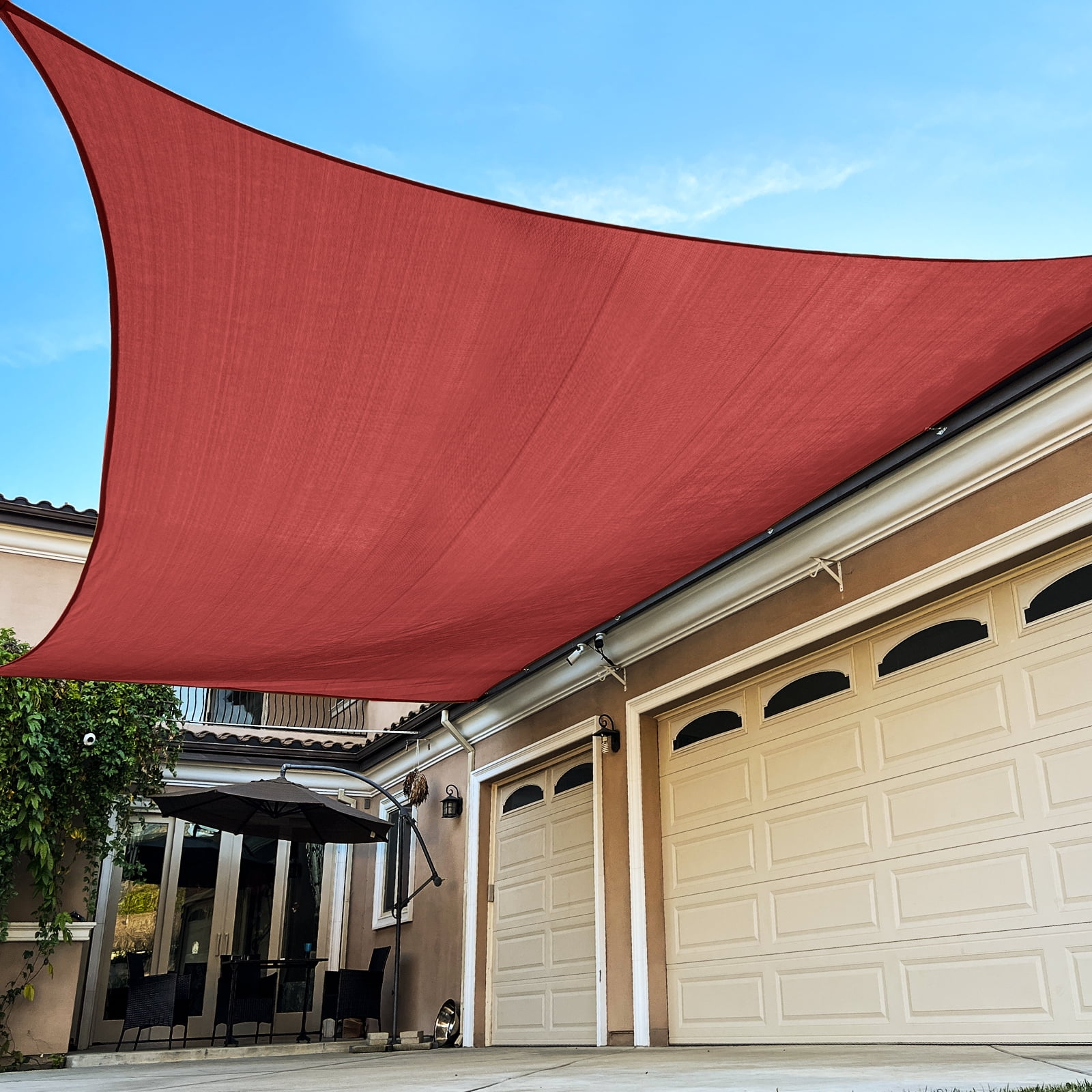 Sunbley 6' x 8' Rectangle Sun Shade Sail Canopy UV Block Sunshade Cover