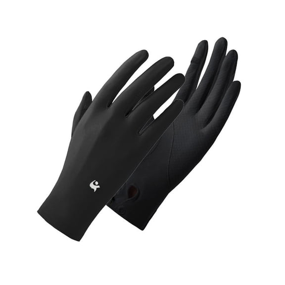 Sunblock Gloves Sun Protection Non- Touchscreen Driving Gloves for Women Cyling Riding Outdoor,X2 Black