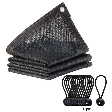 Sunblock Shade Cloth Net Black UV Resistant Garden Shade Mesh Tarp for Greenhouse Plant Flower;Sunblock Shade Cloth Net UV Resistant Garden Shade Mesh Tarp for Plant
