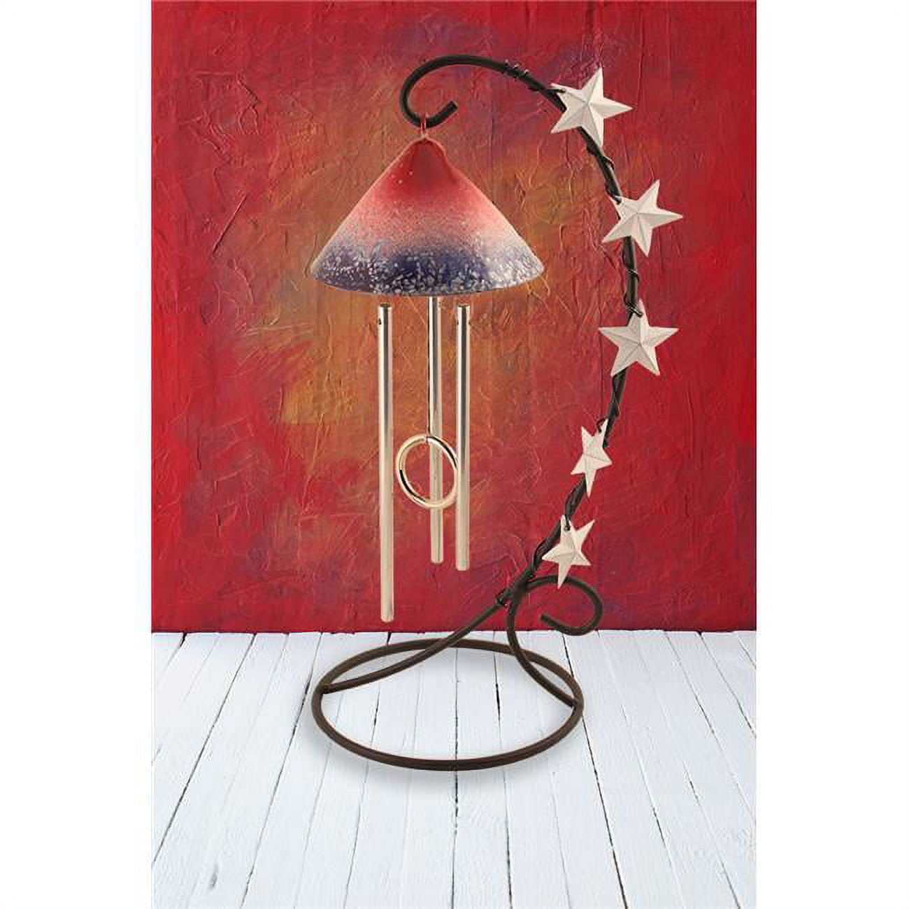 Sunblossom Solar Gifts AMERICANA1 Americana Solar Chime - Red,