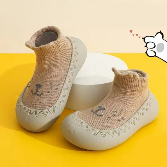 Sunbona Baby Sneakers For Soft Sole Breathable First Cute Cartoon Print Lightweight Comfortable Toddler Shoes For Boys Girls