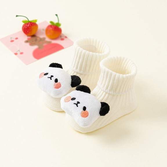 Sunbona Baby Socks For Soft Cute Cartoon Animal Design Socks For Boys Girls Toddlers Comfortable Breathable Everyday Wear