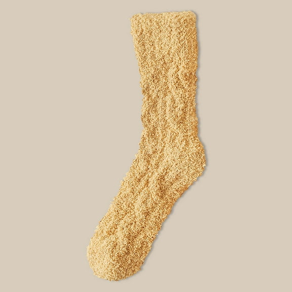 Sunbona Cozy Fleece Thermal Socks For Men And Women Winter Warm Fuzzy Crew Socks Soft Indoor Outdoor Sleeping Floor Socks