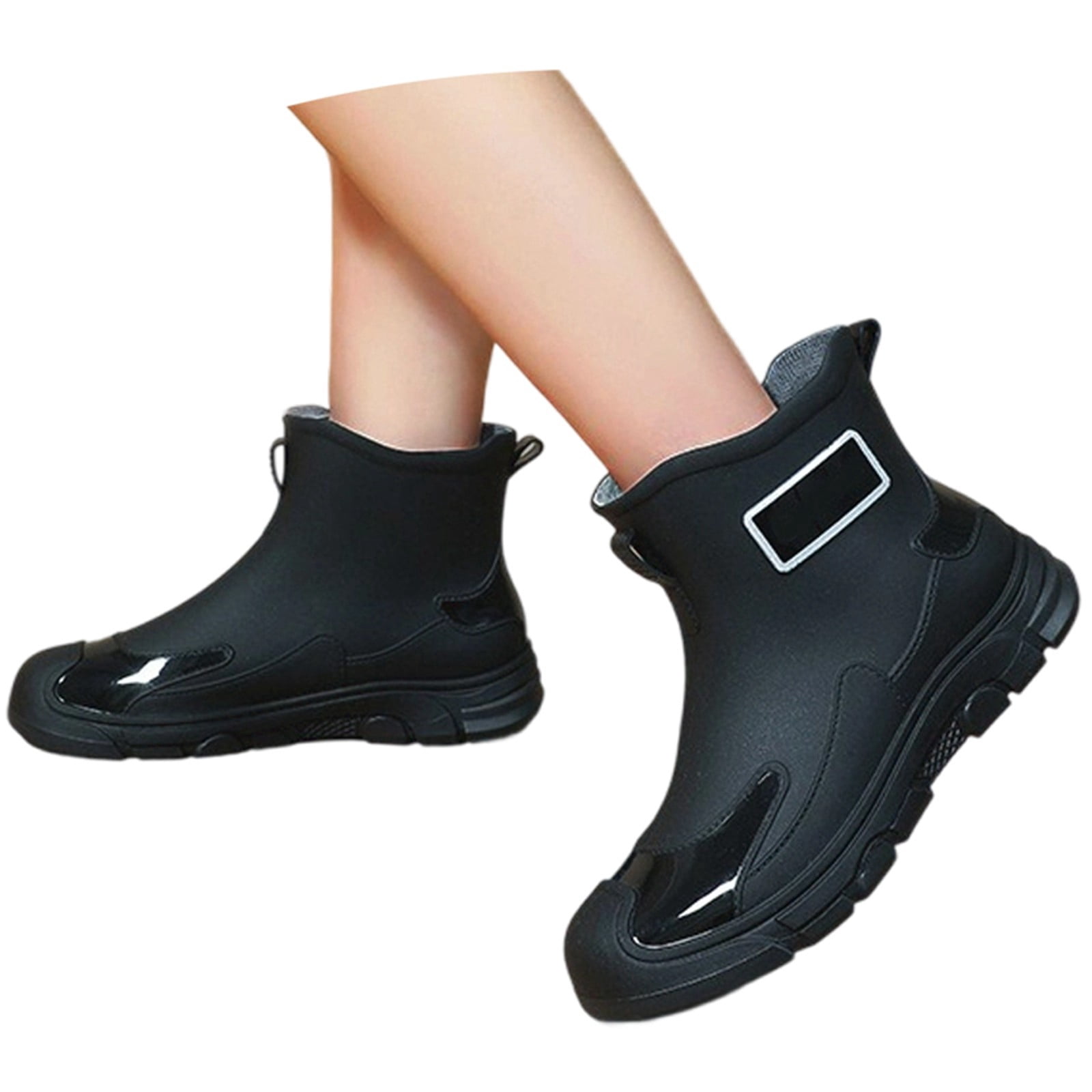 Sunbona Fashionable Women's Rain Shoes Summer Short Ankle Boots Casual Footwear For Everyday Use Rain Boots Collar Gardening Boots Ultra Lightweight Portable Garden Shoes