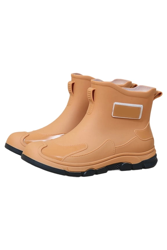 Fashionable Women's Rain Shoes Summer Short Ankle Boots Casual Footwear For Everyday Use Rain Boots Collar Gardening Boots Ultra Lightweight Portable Garden Shoes