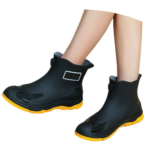 Sunbona Fashionable Women's Rain Shoes Summer Short Ankle Boots Casual Footwear For Everyday Use Lightweight Grippy and Fashion