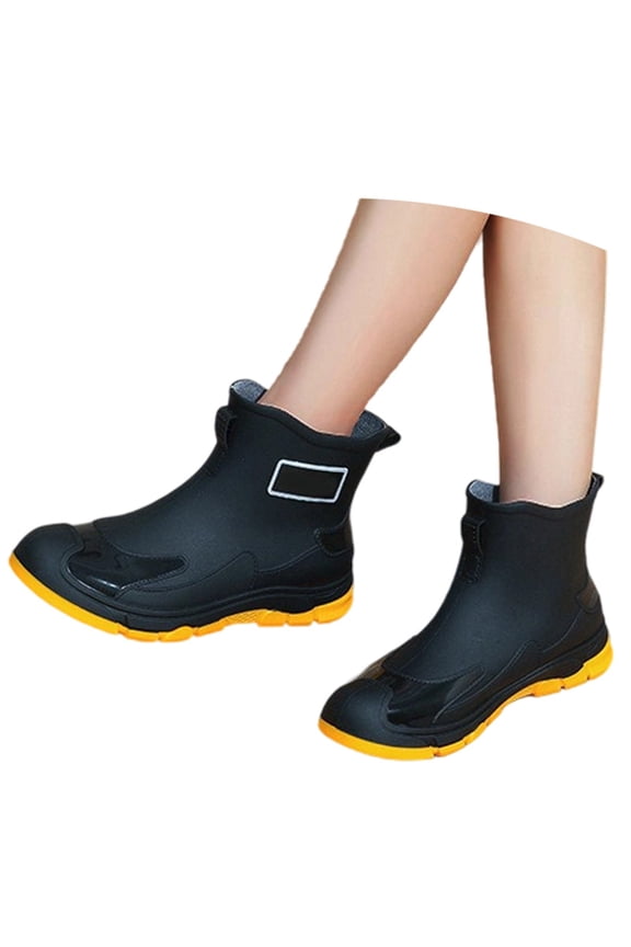 Fashionable Women's Rain Shoes Summer Short Ankle Boots Casual Footwear For Everyday Use Lightweight Grippy and Fashion