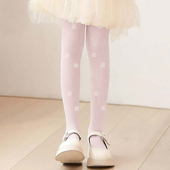Sunbona Girls Summer Tights Soft Dance Pantyhose Thin Non Run Bear Pattern Comfortable Stretchable