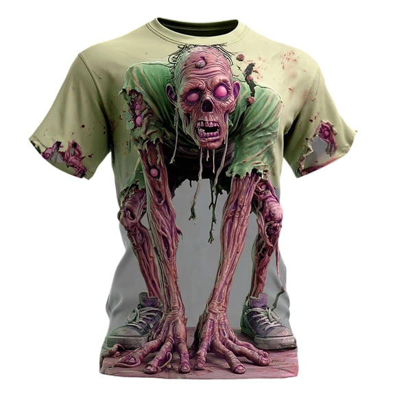 Sunbona Halloween Graphic T Shirt For Theme Printed Tee Shirt Casual Crewneck Short Sleeve Top