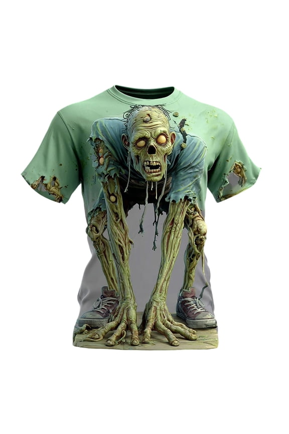 Halloween Graphic T Shirt For Theme Printed Tee Shirt Casual Crewneck Short Sleeve Top